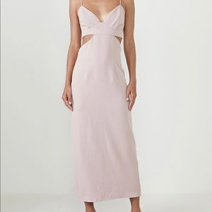 BARDOT cutout slit midi dresss
